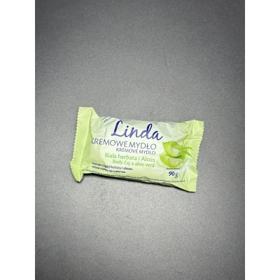 Кремовое мыло Linda «Белый чай и Алоэ Вера», 90 г Кремовое мыло Linda «Белый чай и Алоэ Вера», 90 г