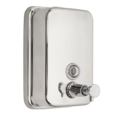 Дозатор настінний для рідкого мила 500мл (полірована нержавіюча сталь)