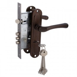 Комплект ручек с замком FZB ET-13110 55мм АС Комплект ручек с замком FZB ET-13110 55мм АС