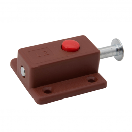 Шпингалет мебельный с кнопкой Шпингалет мебельный с кнопкой