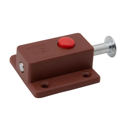 Шпингалет мебельный с кнопкой Шпингалет мебельный с кнопкой