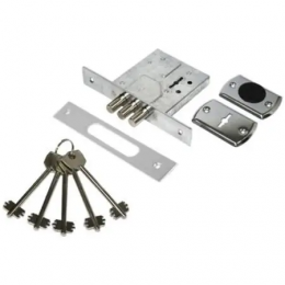 Замок врезной сувальдный Avers 96/S6-CR with BP Замок врезной сувальдный Avers 96/S6-CR with BP