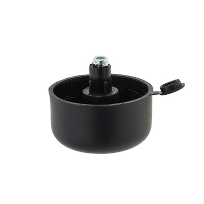 Ніжка-стопка 27х50мм регульована Чорна