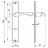 Ручки Key для металлической двери 85-112 (CP) Key