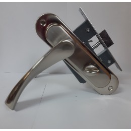 Замок межкомнатный с ручками A50-012 WC (BN) Замок межкомнатный с ручками A50-012 WC (BN)