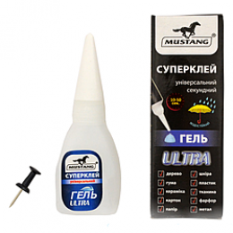 Клей-гель секундный Мустанг 20 гр Клей-гель секундный Мустанг 20 гр